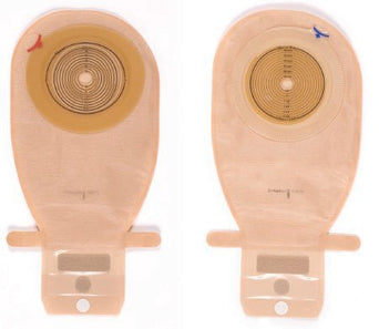 Assura® EasiClose™ WIDE Outlet One-Piece Drainable Transparent Colostomy Pouch, 11¼ Inch Length, 3/8 to 2¾ Inch Stoma