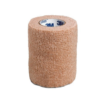 3M™ Coban™ Self-adherent Closure Cohesive Bandage, 3 Inch x 5 Yard, Tan