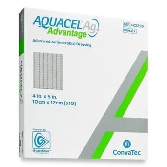 Aquacel® Ag Advantage Silver Dressing, 4 x 5 Inch